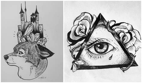 Tattoo Drawing Paper at PaintingValley.com | Explore collection of ...