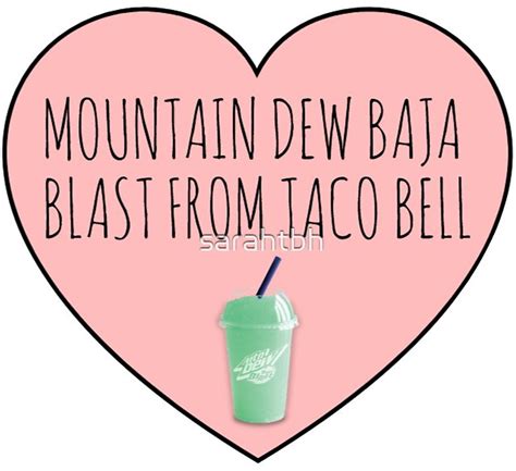 "baja blast taco bell" Stickers by sarahtbh | Redbubble