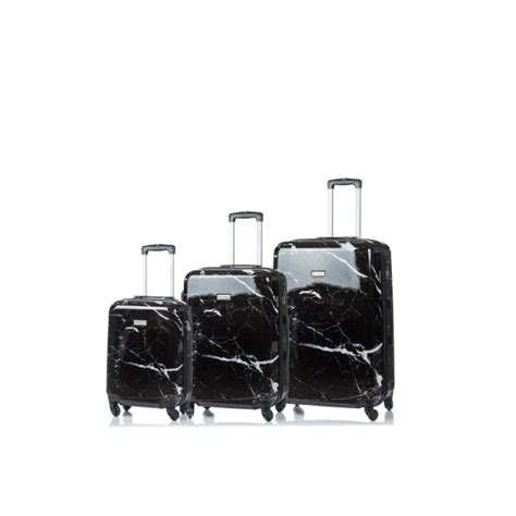 CHAMPS Luggage Carrera Collection 3-Piece Hard Side 4-Wheeled ...