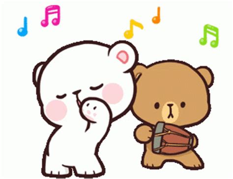 Milk And Mocha Cute Sticker - Milk And Mocha Cute Bear - Discover ...