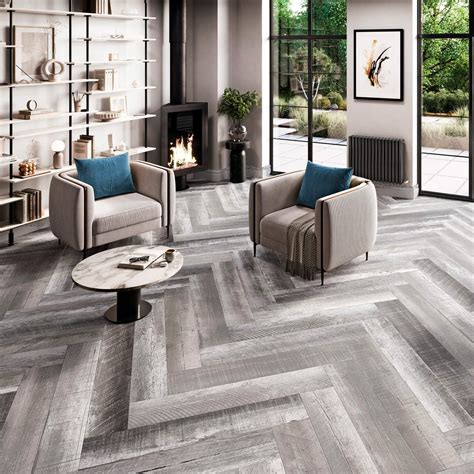 Art Wood Grey Matt Wood Effect Porcelain Floor Tile | TileMountain