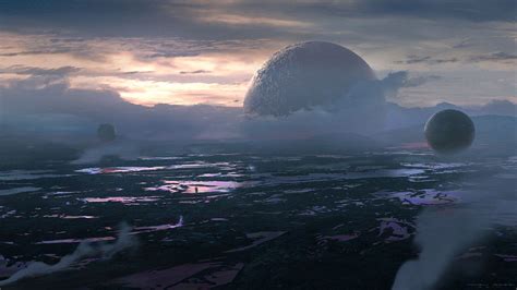 Alien landscape, Daniel Veres on ArtStation at https://www.artstation ...