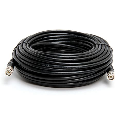 BNC Male to Male 75 Ohm coaxial cable RG59U - 75Feet