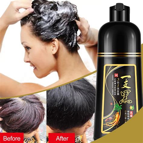 Fast Black Hair Shampoo Organic Natural Plant Hair Dye Plant Essence ...