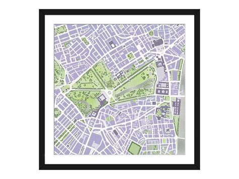 St James Park Map | Canvas Wall Art