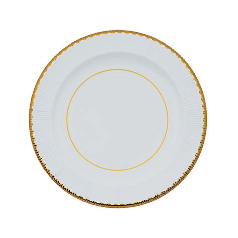 Gold Rimmed Dinner Plates (8Pc) - Party Supplies - 8 Pieces - Walmart.com