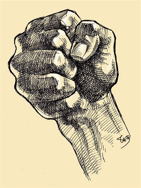 fist-2 … | Hatch drawing, Drawings, Anatomy art