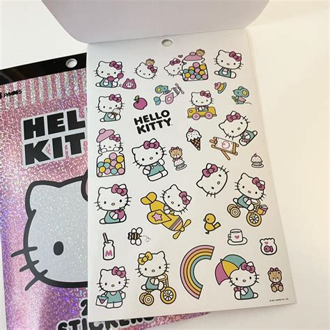 Hello Kitty Pink Stickers | Depop