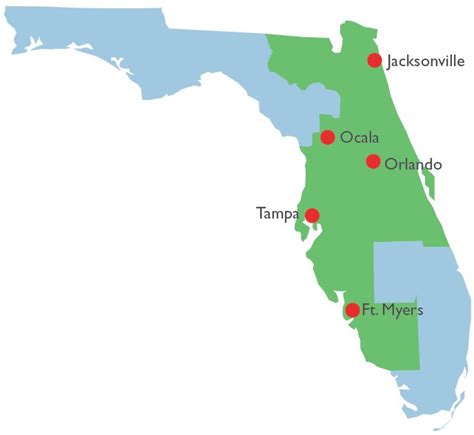 Middle District Of Florida Map