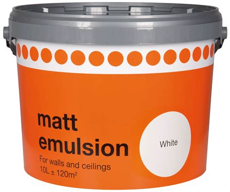 B&Q White Matt Emulsion Paint 10L | Departments | DIY at B&Q