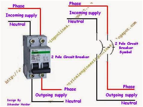 How to wire a Double Pole Circuit Breaker - Electrical Online 4u