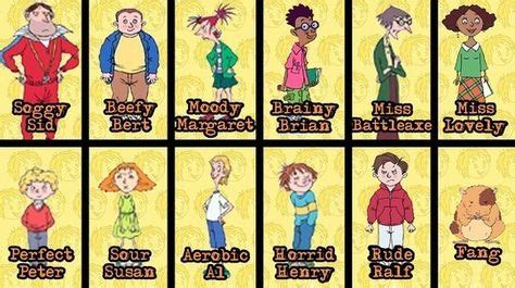 CITV - List of Horrid Henry characters | Horrid Henry | Character, Evie ...