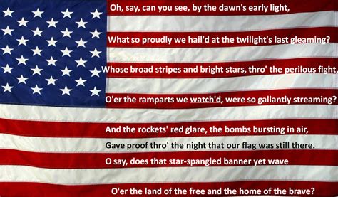 Star Spangled Banner Lyrics