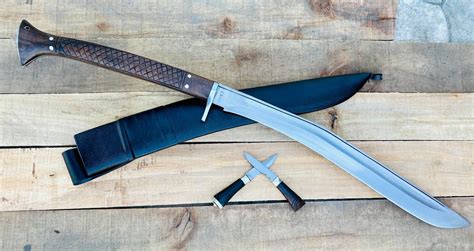 10 Inches 3 Fuller Full Tang Blade Farmer Khukuri-Hand frog Gurkha ...