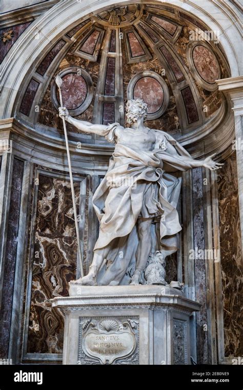 Saint Longinus holding the spear - the Holy Lance that pierced the side ...