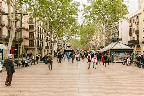 Coffee Shops and Cafes on Las Ramblas, Barcelona