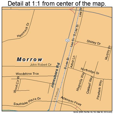 Morrow Georgia Street Map 1353004