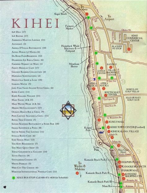 Map of Kihei, Maui Maui Map, Trip To Maui, Hawaii Vacation, Vacation ...