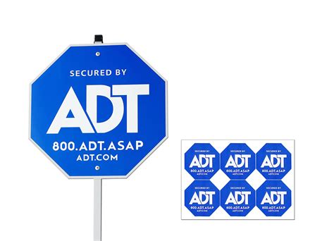 Buy luxs ADT Security Signs 28 inches with 6 Double-Sided Stickers ...