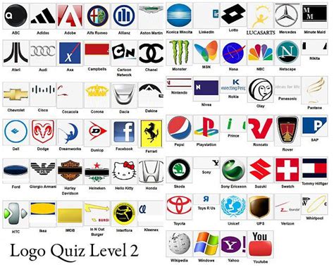 Logo quiz answer for all level, this is the famous logo quiz that has ...