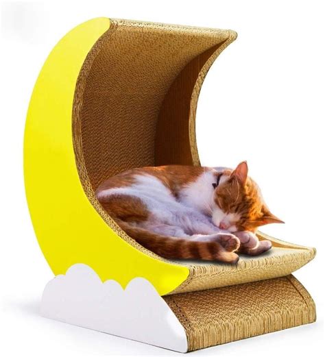 Cosmo’s Own Moon Cat Scratcher Bed | Fun Cat Products For Small ...