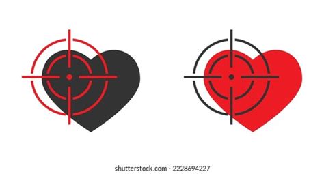 275 Heart Crosshair Icon Images, Stock Photos & Vectors | Shutterstock