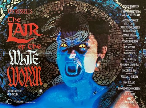 Original Lair of the White Worm Movie Poster - Ken Russell - Bram Stoker