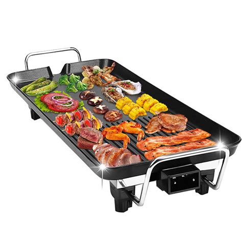 Multifuntional Electric BBQ Grill Teppanyaki 110V Smokeless Indoor ...