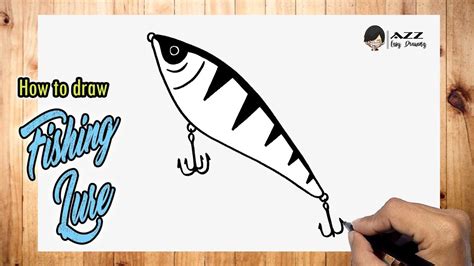 How to draw Fishing Lure step by step - YouTube