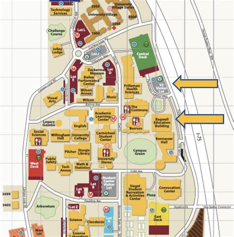 KSU Kennesaw Campus Map