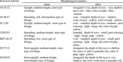 Morphological characteristics of plants | Download Scientific Diagram