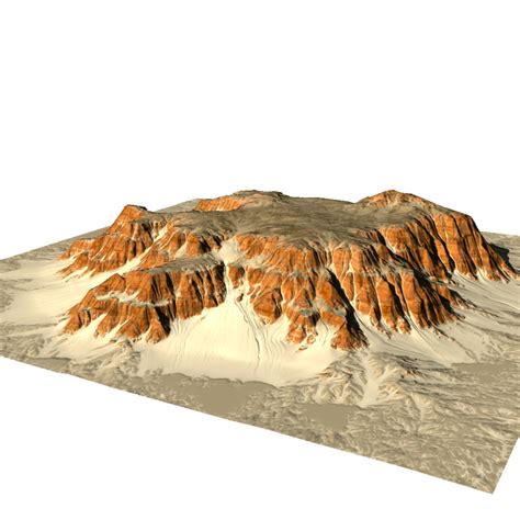 maps mountain 3d model