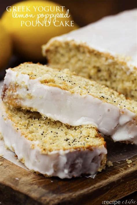 Healthy Greek Yogurt Lemon Poppyseed Pound Cake | The Recipe Critic