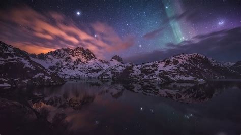 2048x1152 Aurora Constellations Sky Nature 4k Wallpaper,2048x1152 ...