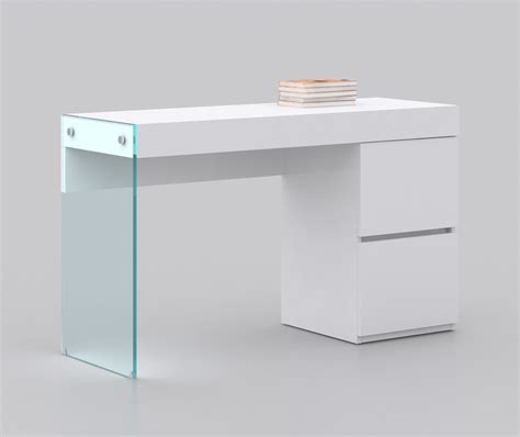 Venice White Modern Office Desk | Contemporary Office Desk