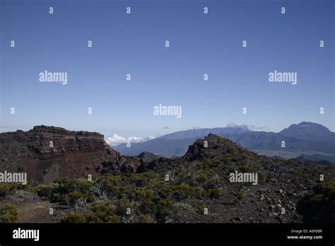 La Reunion volcano Stock Photo - Alamy