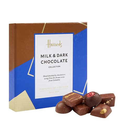 Harrods 9-Piece Milk and Dark Chocolate Selection (70g) | Harrods UK