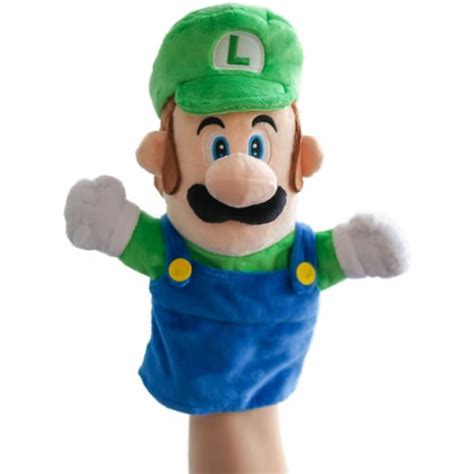 Super Mario Luigi 10 Inch Plush Puppet, 1 Unit - Kroger