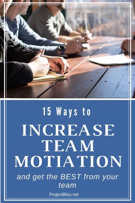 15 Ways to Increase Team Motivation to Get the Best from Your Team ...