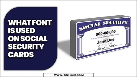 What Font Is Used On Social Security Cards - Expert Advice