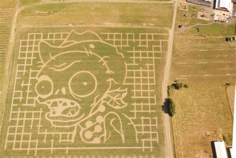 Spotted in Oregon: Real Five-Acre Plants Vs. Zombies Corn Maze | Corn ...