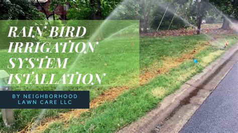 Rain bird irrigation system installation - YouTube