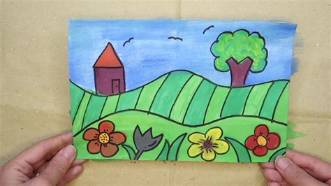 Simple Landscape Painting For Kids