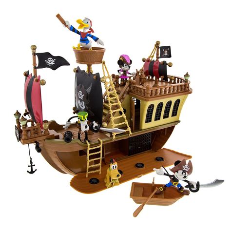 Disney Junior Mickey Mouse Funhouse Treasure Adventure Pirate Ship With ...