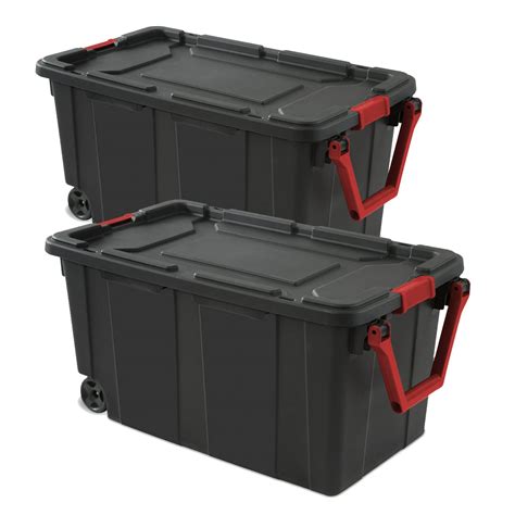 Buy Storage Bins 40 Gallon Heavy-Duty Plastic Storage Bins, 2 Pack ...