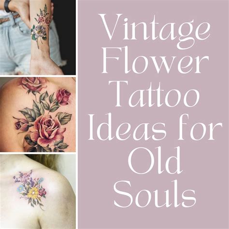 Vintage Flower Tattoo Ideas for Old Souls - Tattoo Glee