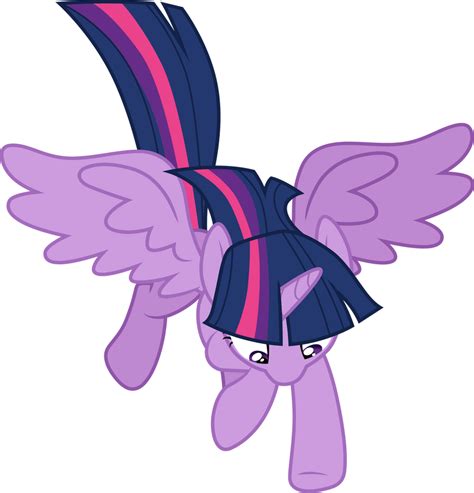 Twilight Sparkle flying downward by CloudyGlow on DeviantArt