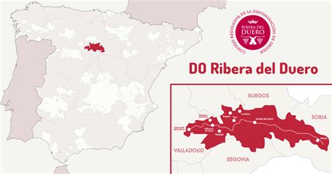 Ribera Del Duero Wine Map