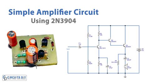 Simple Amplifier Circuit using Transistor 2N3904