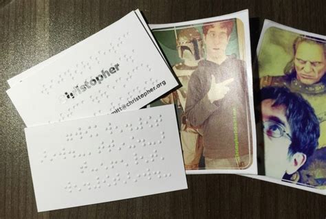 Braille Business Cards — Christopher Schmitt